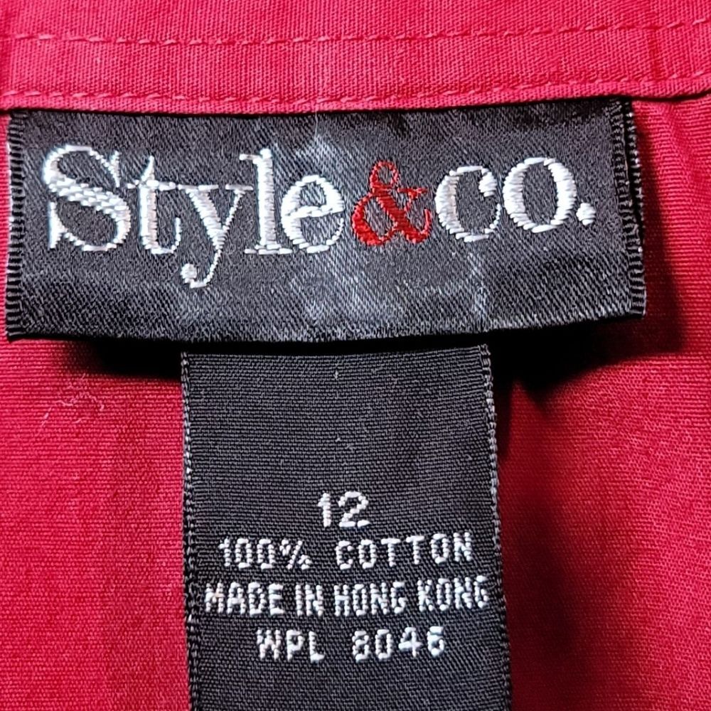 0898. Style & Co. ~ RED As a Stop Sign ~ 12 ~ - Picture 6 of 10